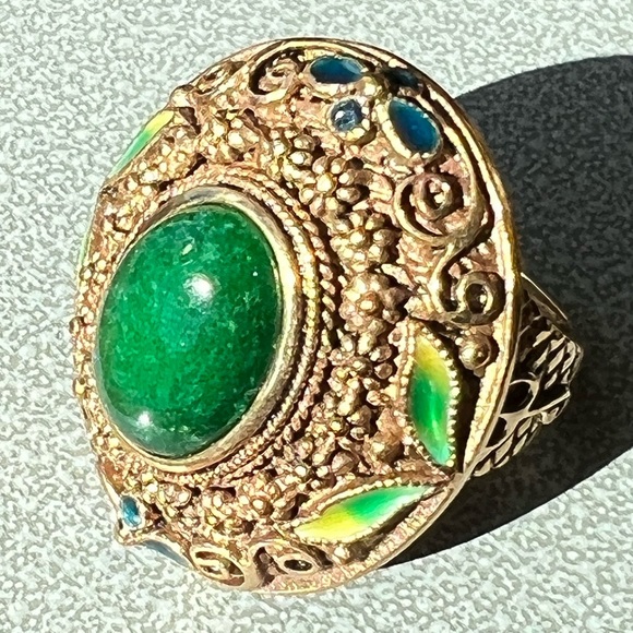 AMY KAHN RUSSELL Jewelry - AMY KAHN RUSSELL COLORFUL RING SET IN BRONZE (SIZE: 8)